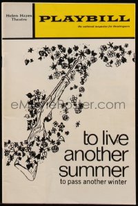 7h0710 TO LIVE ANOTHER SUMMER playbill 1971 a new Broadway musical from Israel!