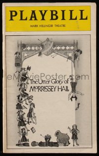 7h0713 UTTER GLORY OF MORRISSEY HALL playbill 1979 Celeste Holm, played one night only, ultra rare!