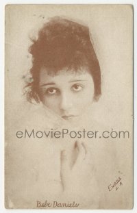 7h0431 BEBE DANIELS postcard 1910s head & shoulders portrait of the leading lady by Evans!