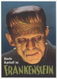7h0434 CLASSIC MOVIE MONSTERS postcard 1997 Boris Karloff as the Frankenstein monster!