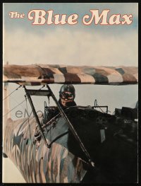 7h1105 BLUE MAX souvenir program book 1966 WWI fighter pilot George Peppard, James Mason, Andress!