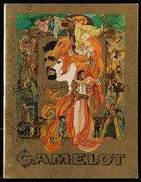 7h1109 CAMELOT souvenir program book 1967 Bob Peak art of Harris as Arthur & Redgrave as Guenevere!