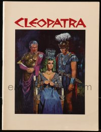 7h1113 CLEOPATRA souvenir program book 1964 Elizabeth Taylor, Burton, Harrison, Terpning art!