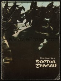 7h1116 DOCTOR ZHIVAGO souvenir program book 1965 Omar Sharif, Julie Christie, David Lean