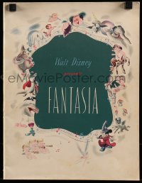 7h1120 FANTASIA roadshow souvenir program book 1940 Mickey Mouse & others, Disney cartoon classic!