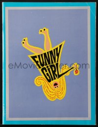 7h1121 FUNNY GIRL souvenir program book 1969 Barbra Streisand, Omar Sharif, William Wyler!