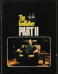 7h1122 GODFATHER PART II souvenir program book 1974 Al Pacino, Francis Ford Coppola classic sequel!