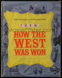 7h1133 HOW THE WEST WAS WON Cinerama hardcover souvenir program book 1964 John Ford & all-star cast!