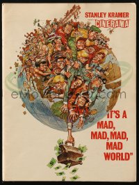 7h1137 IT'S A MAD, MAD, MAD, MAD WORLD Cinerama souvenir program book 1964 cool art by Jack Davis!