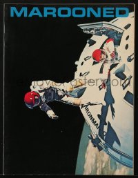 7h1146 MAROONED souvenir program book 1969 astronauts Gregory Peck & Gene Hackman, John Sturges!