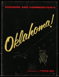 7h1151 OKLAHOMA souvenir program book 1956 MacRae, Shirley Jones, Rodgers & Hammerstein, TODD-AO!