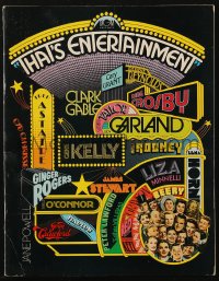 7h1173 THAT'S ENTERTAINMENT souvenir program book 1974 classic MGM Hollywood movie scenes!