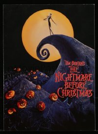 7h0863 NIGHTMARE BEFORE CHRISTMAS screening program + ticket 1993 Tim Burton Disney Halloween!