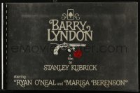7h0866 BARRY LYNDON spiral-bound promo book 1975 Stanley Kubrick, Ryan O'Neal, ultra rare!