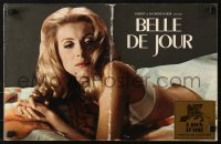 7h1038 BELLE DE JOUR French promo brochure 1967 Luis Bunuel, close up of sexy Catherine Deneuve!