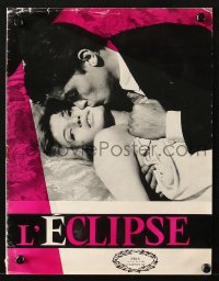 7h1045 ECLIPSE French promo brochure 1962 Michelangelo Antonioni, sexy Monica Vitti, Alain Delon!