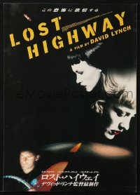 7h1063 LOST HIGHWAY Japanese promo brochure 1997 David Lynch, Bill Pullman, Patricia Arquette!