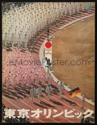 7h1088 TOKYO OLYMPIAD Japanese promo brochure 1965 Kon Ichikawa's 1964 Summer Olympics in Japan!
