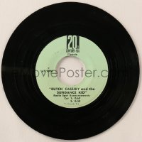 7h0783 BUTCH CASSIDY & THE SUNDANCE KID 45 RPM record 1969 radio spot announcements!