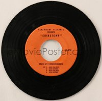 7h0786 CHINATOWN 45 RPM record 1974 radio spot commercials for the Roman Polanski movie!