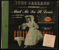 7h0795 MEET ME IN ST. LOUIS 78 RPM soundtrack record album 1944 Judy Garland musical classic!