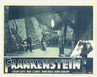 7h0723 FRANKENSTEIN 11x14 REPRO photo 1980s monster Boris Karloff leaning back by Dwight Frye!