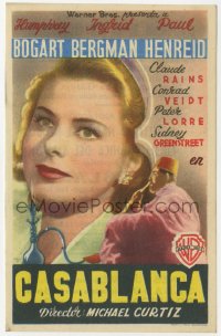 7h0633 CASABLANCA Spanish herald 1946 different image of Ingrid Bergman, Michael Curtiz classic!