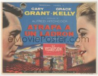 7h0661 TO CATCH A THIEF Spanish herald 1956 great close up of Grace Kelly & Cary Grant, Hitchcock!