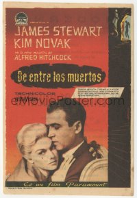 7h0663 VERTIGO Spanish herald 1959 Alfred Hitchcock, James Stewart, Kim Novak, Albericio art!