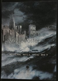 7h0838 DAY AFTER TOMORROW lenticular 10x14 special poster 2004 New York in tidal wave & snowed in!