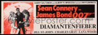 7h0302 DIAMONDS ARE FOREVER 2-sided 4x12 Swiss table standee 1971 Sean Connery as James Bond 007!