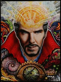 7h0251 DOCTOR STRANGE IMAX advance mini poster 2016 Randal Roberts art of Benedict Cumberbatch!