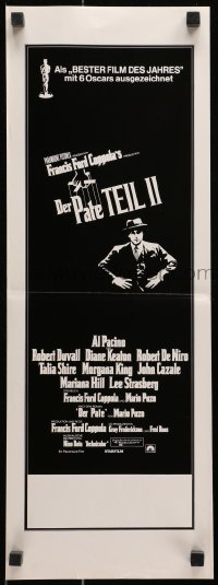 7h0311 GODFATHER PART II German Swiss ad slick 1975 Al Pacino in Francis Ford Coppola classic sequel!