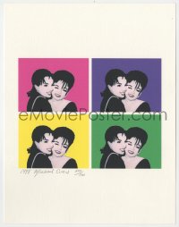 7h0487 JUDY GARLAND/LIZA MINNELLI signed #200/500 9x11 art print 1946 Warhol-like by Michael Evens!