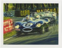 7h0493 KLAUS WAGGER 9x11 art print 2014 great image of race cars speeding down the track!