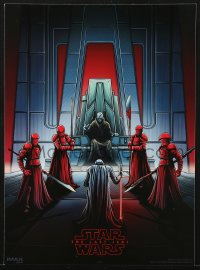 7h0252 LAST JEDI group of 3 IMAX mini posters 2017 Star Wars, cool different art by Dan Mumford!