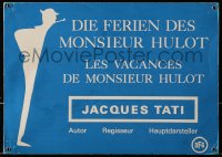 7h0514 MR. HULOT'S HOLIDAY Swiss LC R1970s art of Jacques Tati, Les vacances de Monsieur Hulot!