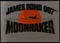 7h0510 MOONRAKER Swiss 8x12 poster 1979 Roger Moore as James Bond, different art of space shuttle!