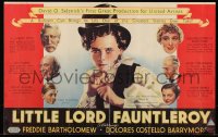 7h0815 LITTLE LORD FAUNTLEROY Australian trade ad 1936 Freddie Bartholomew & top six cast members!