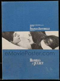 7h1077 ROMEO & JULIET promo brochure 1969 Zeffirelli's version of Shakespeare's play, different!