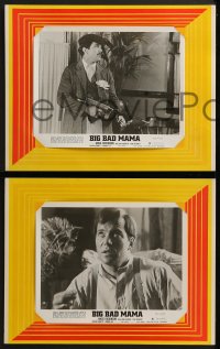 7h0685 BIG BAD MAMA group of 7 8x10 stills on 11x14 printed backgrounds 1974 Shatner, Skerritt