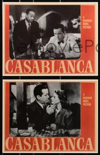 7h0749 CASABLANCA set of 8 9x11 commercial prints 1990s Humphrey Bogart & Ingrid Bergman classic!