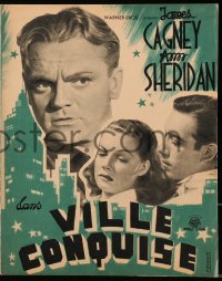 7h0583 CITY FOR CONQUEST French pressbook 1947 boxer James Cagney & sexy Ann Sheridan, rare!