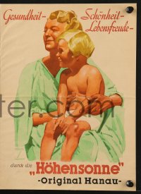 7h0259 LUDWIG HOHLWEIN German 8x12 advertising brochure 1936 art of woman holding her child!