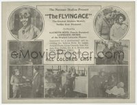 7h0911 FLYING ACE herald 1926 cool all-black aviation, the greatest airplane thriller ever produced!