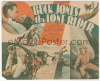 7h0916 LONE RIDER herald 1930 the screen's daredevil Buck Jones in a thrilling all-talking western!