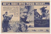 7h0919 RAINBOW TRAIL herald 1932 Zane Grey, cowboy George O'Brien rides into Cecilia Parker's heart!