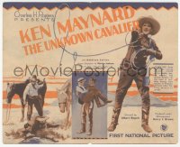 7h0930 UNKNOWN CAVALIER herald 1926 great images of cowboy Ken Maynard & his horse Tarzan!