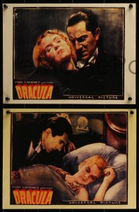 7h0733 DRACULA group of 7 color REPRO photos 1990s Bela Lugosi, images of the original lobby cards!
