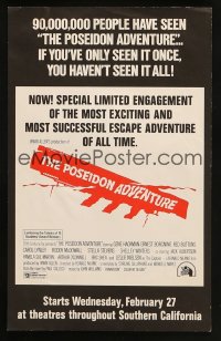 7h0149 POSEIDON ADVENTURE exhibitor pack R1974 contains information for theater owners!